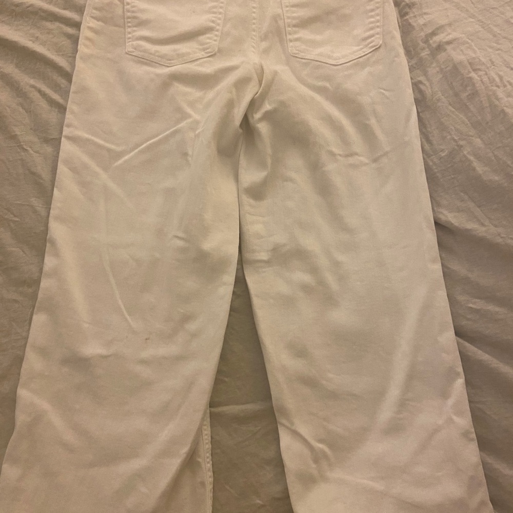 White Zara pants denim XS stylish